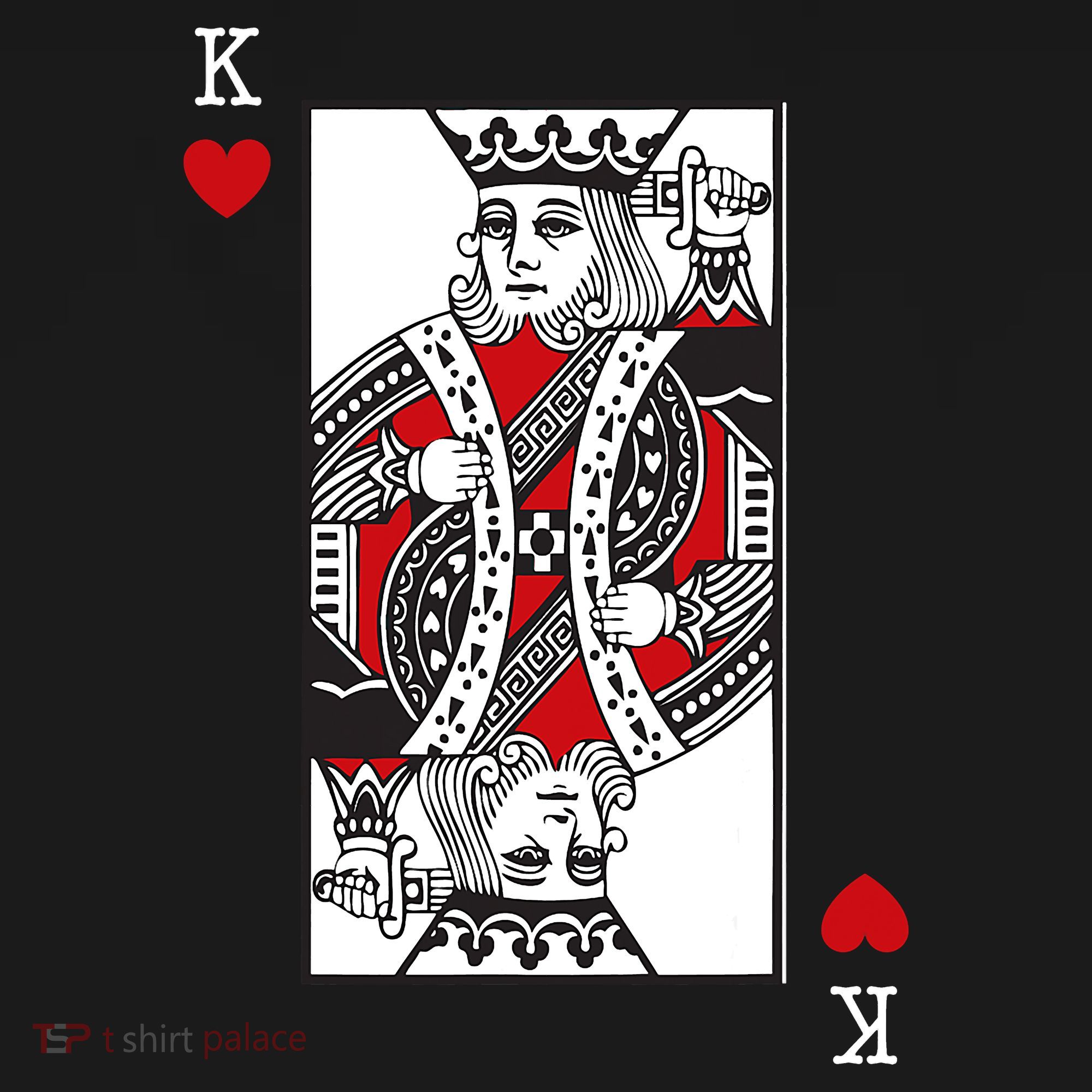 King Of Hearts Valentines Day Cool Playing Card Poker Casino Women's Tank Top