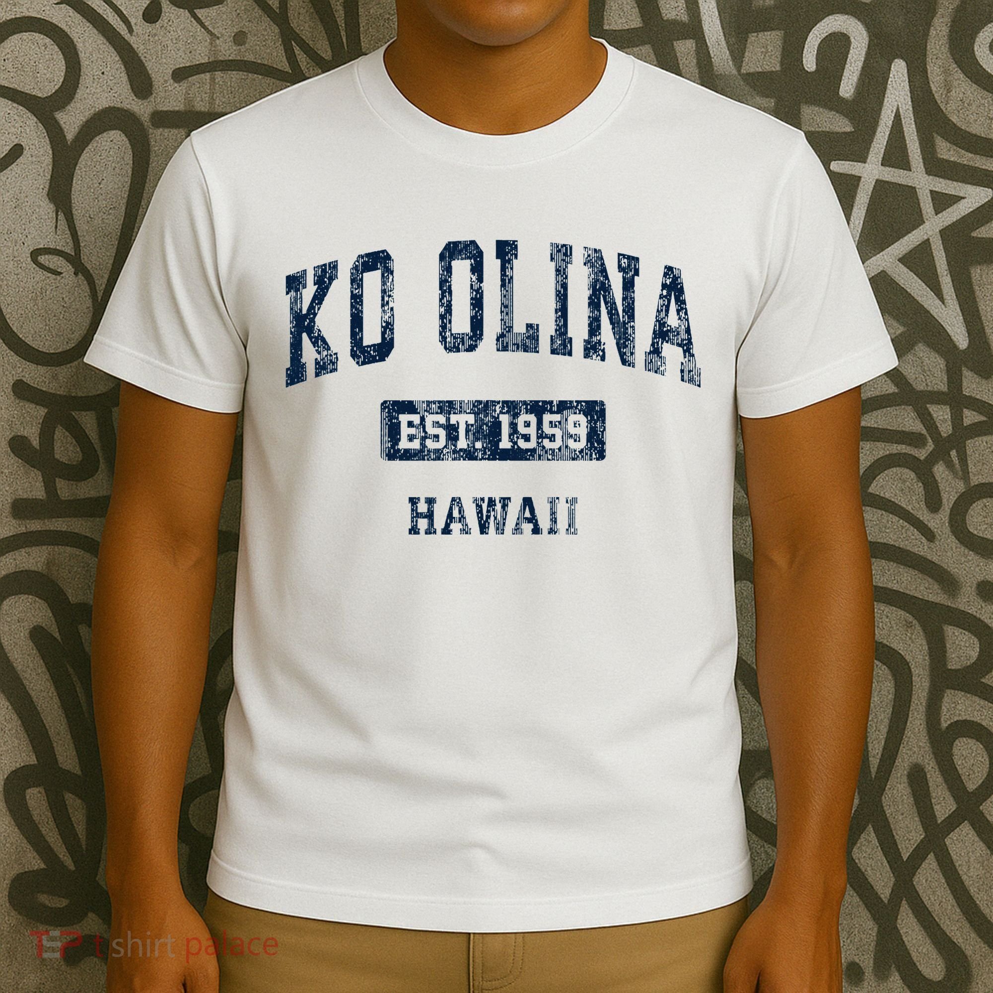 Ko Olina Hawaii Hi Vintage Sports Established T-Shirt