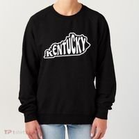 Kentucky Outline In White Women's Sweatshirt thumb 0