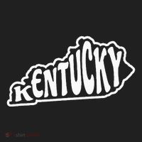 Kentucky Outline In White Women's Sweatshirt thumb 2