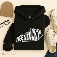Kentucky Outline In White Hoodie thumb 4