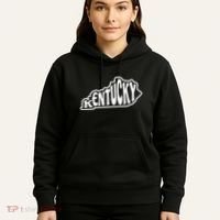 Kentucky Outline In White Hoodie thumb 5