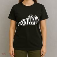 Kentucky Outline In White T-Shirt thumb 4