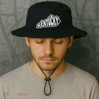 Kentucky Outline In White Bucket Hat thumb 2