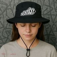 Kentucky Outline In White Bucket Hat thumb 3
