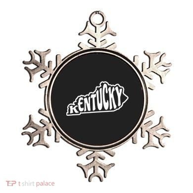 Kentucky Outline In White Ornament