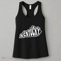 Kentucky Outline In White Women's Tank Top thumb 3