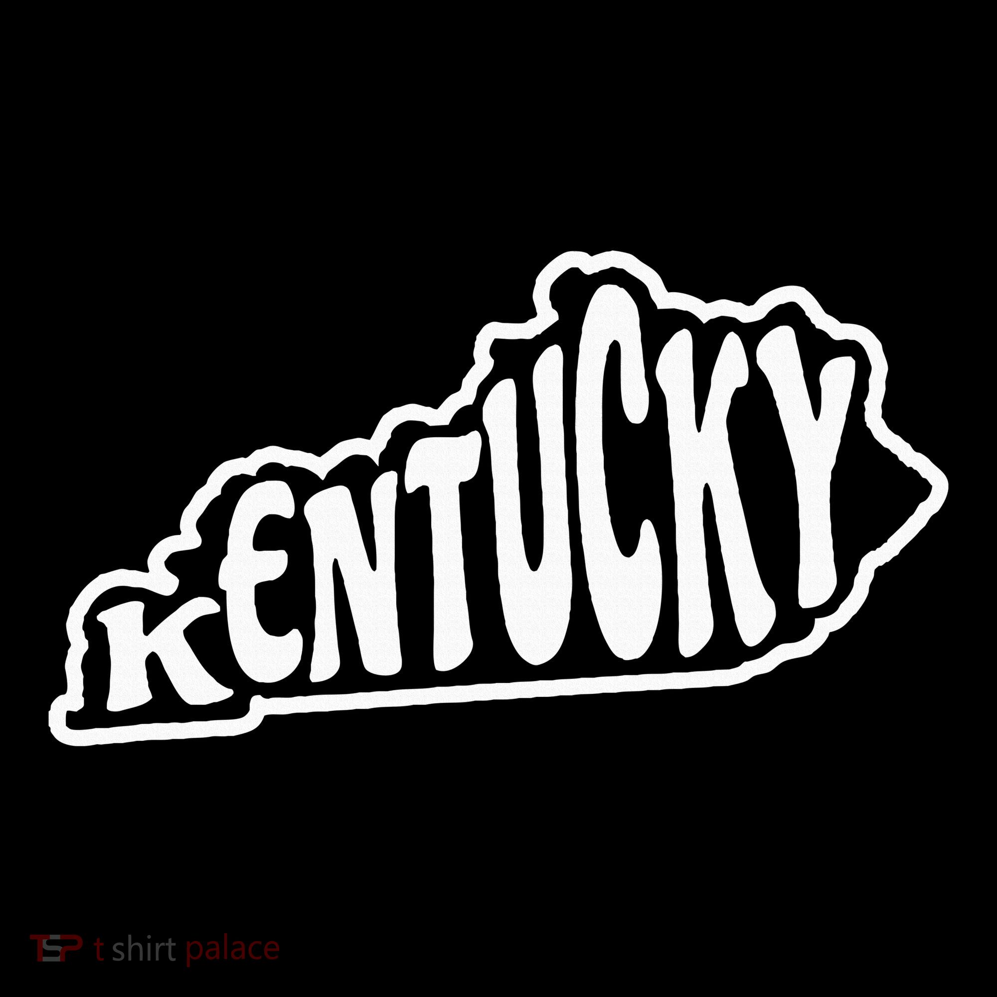 Kentucky Outline In White Baby Bodysuit