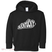 Kentucky Outline In White Toddler Hoodie thumb 0