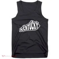 Kentucky Outline In White Tank Top thumb 0