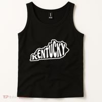 Kentucky Outline In White Tank Top thumb 2