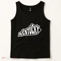 Kentucky Outline In White Tank Top thumb 2