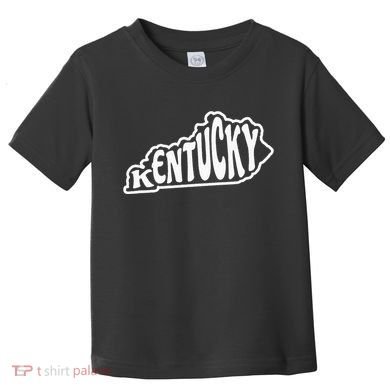 Kentucky Outline In White Toddler T-Shirt