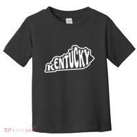 Kentucky Outline In White Toddler T-Shirt thumb 0