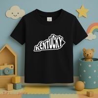 Kentucky Outline In White Toddler T-Shirt thumb 3