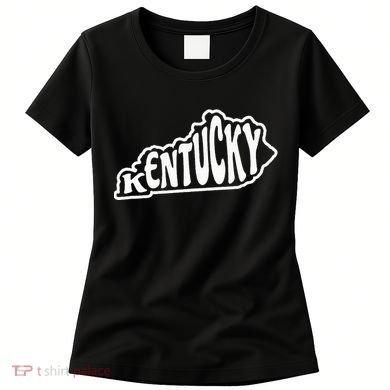 Kentucky Outline In White Women's T-Shirt