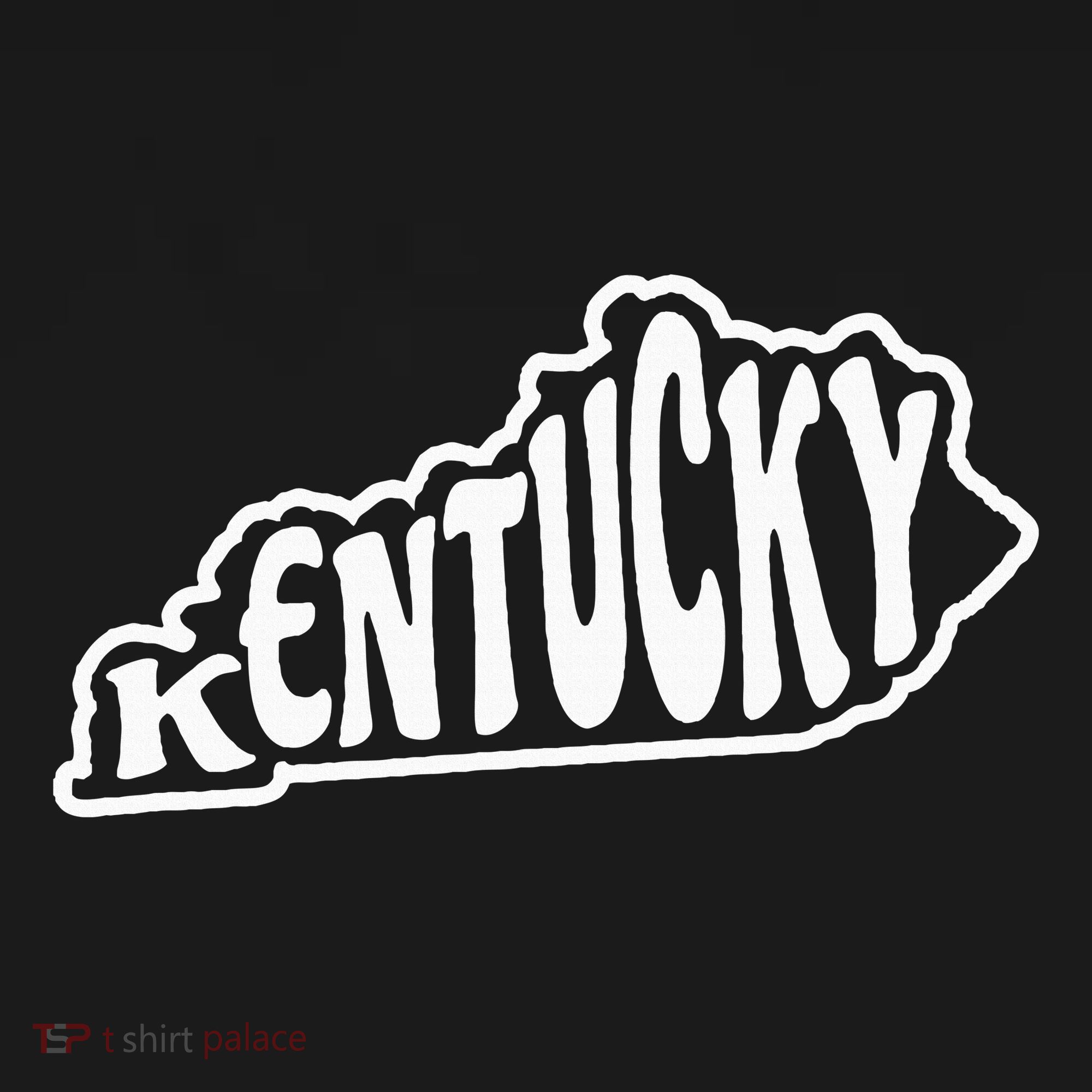 Kentucky Outline In White Kids Hoodie