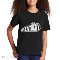 Kentucky Outline In White Kids T-Shirt thumb 2