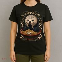 Kawaii Otter Japanese Ra noodles soup Otter Lover T-Shirt thumb 4