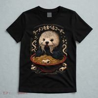 Kawaii Otter Japanese Ra noodles soup Otter Lover T-Shirt thumb 5