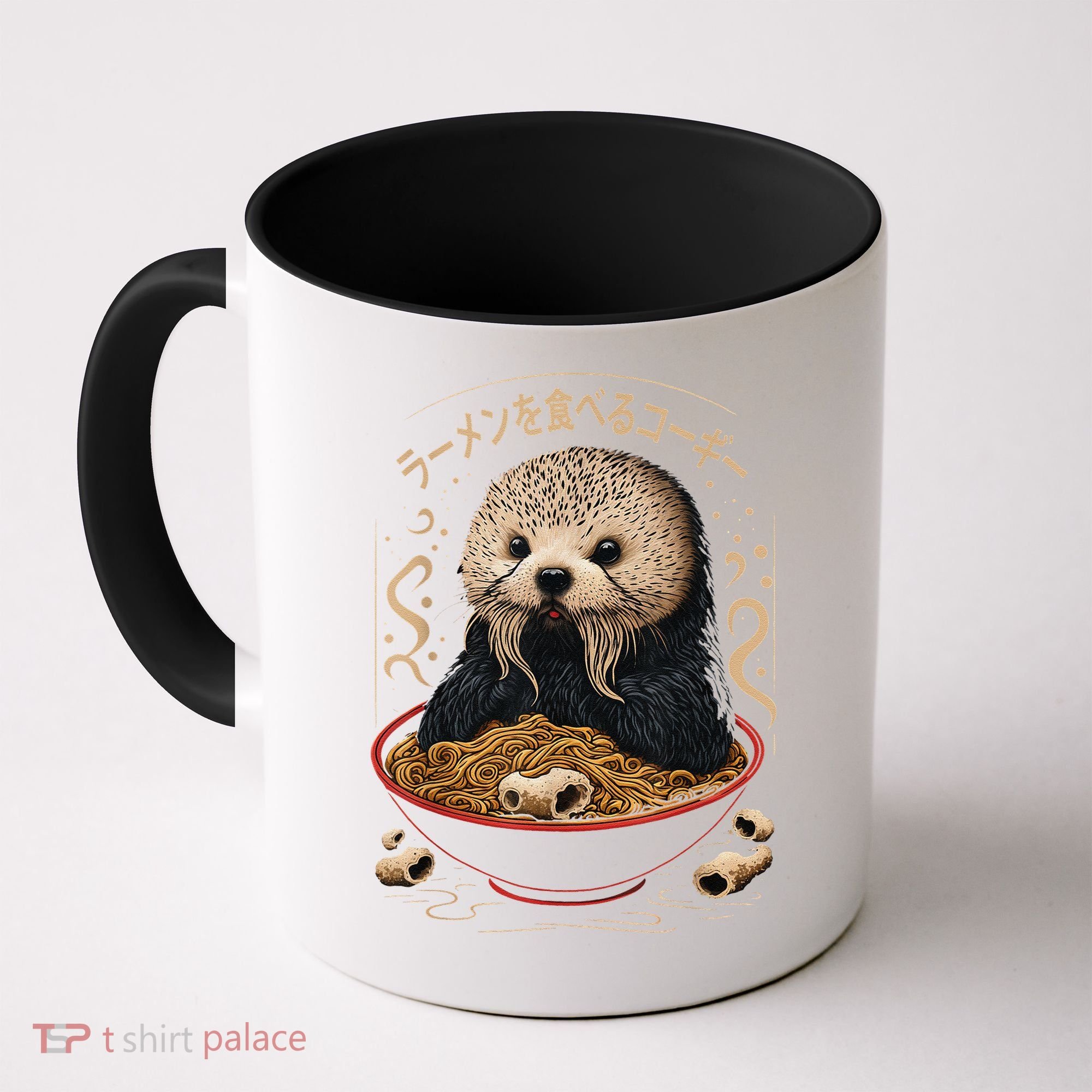 Kawaii Otter Japanese Ra noodles soup Otter Lover Coffee Mug