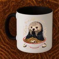 Kawaii Otter Japanese Ra noodles soup Otter Lover Coffee Mug thumb 2