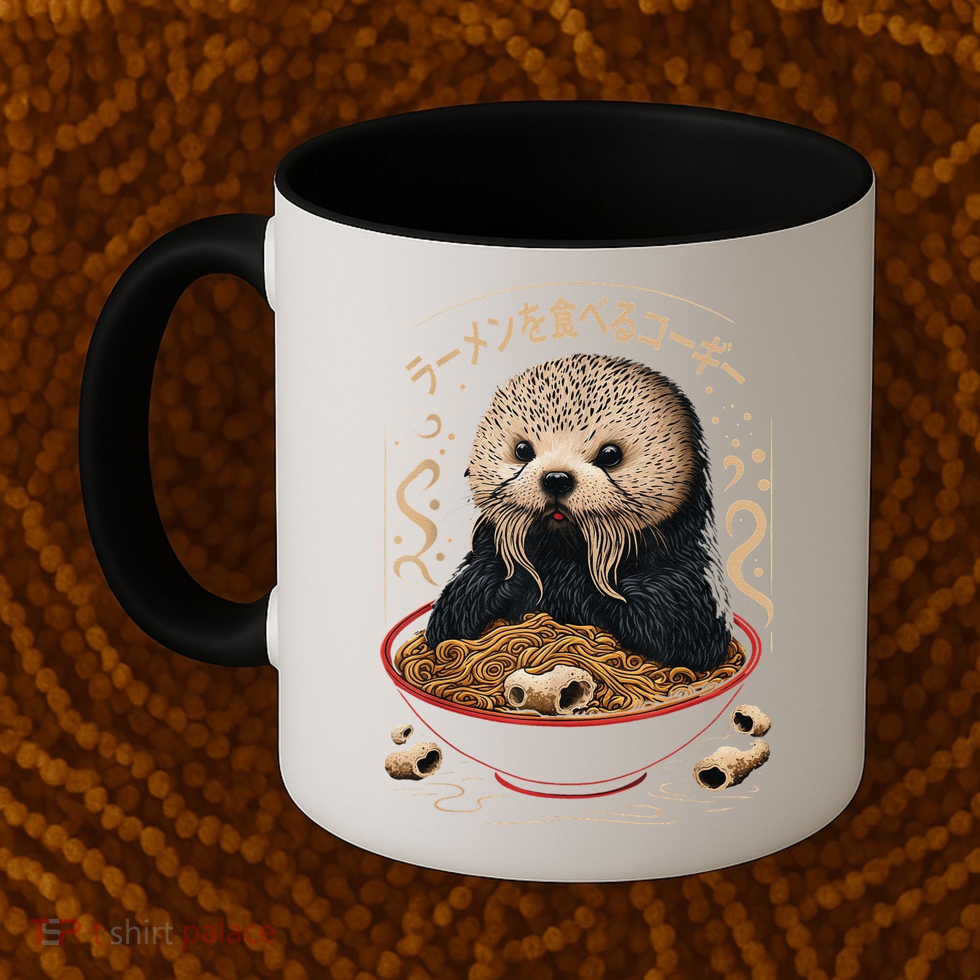Kawaii Otter Japanese Ra noodles soup Otter Lover Coffee Mug