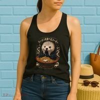 Kawaii Otter Japanese Ra noodles soup Otter Lover Women's Tank Top thumb 2