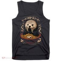 Kawaii Otter Japanese Ra noodles soup Otter Lover Tank Top thumb 0