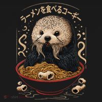 Kawaii Otter Japanese Ra noodles soup Otter Lover Visor thumb 3