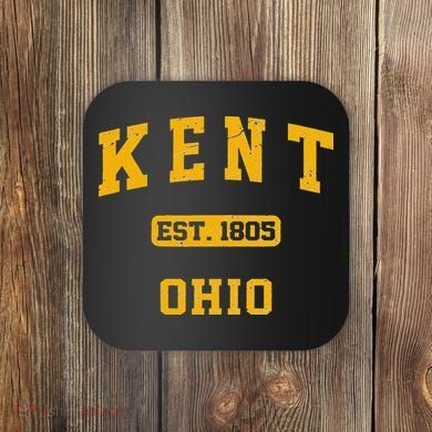 Kent Ohio OH Vintage State Athletic Style Coaster