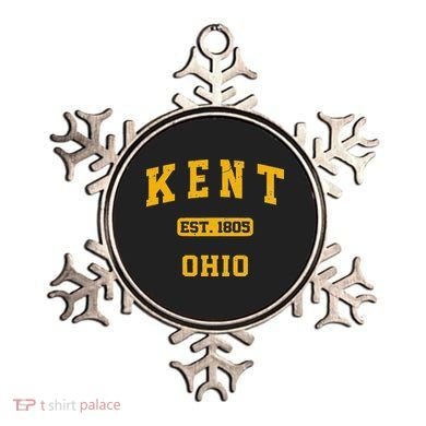 Kent Ohio OH Vintage State Athletic Style Ornament