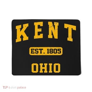 Kent Ohio OH Vintage State Athletic Style Mousepad