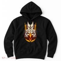 King Of Ohio Ironic Meme Brainrot Trendy Rizz Quote Hoodie thumb 0