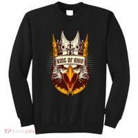 King Of Ohio Ironic Meme Brainrot Trendy Rizz Quote Sweatshirt thumb 0