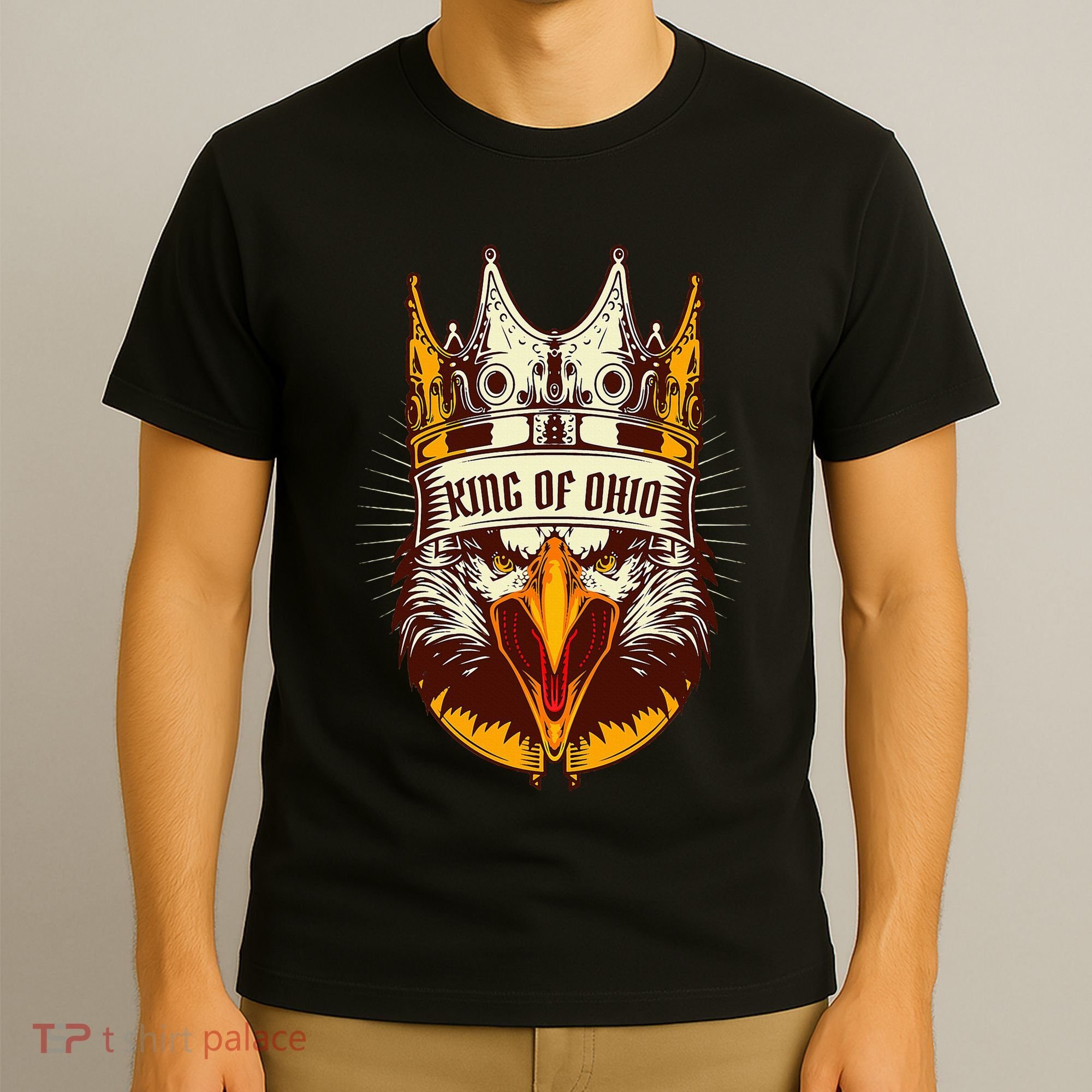 King Of Ohio Ironic Meme Brainrot Trendy Rizz Quote T-Shirt