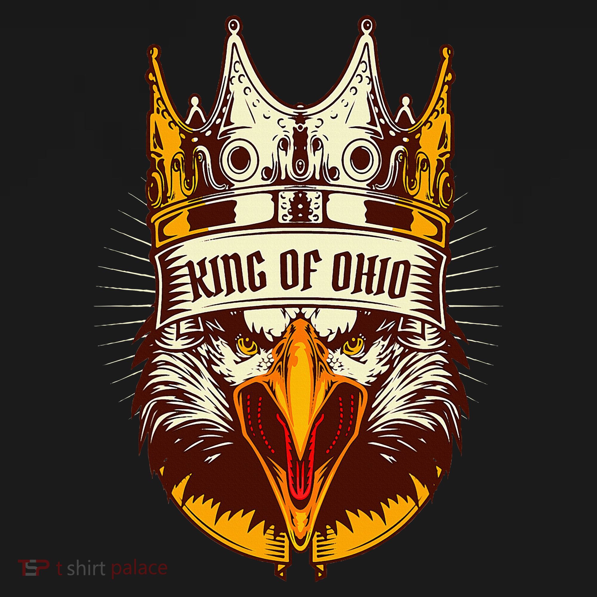 King Of Ohio Ironic Meme Brainrot Trendy Rizz Quote T-Shirt