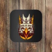 King Of Ohio Ironic Meme Brainrot Trendy Rizz Quote Coaster thumb 0