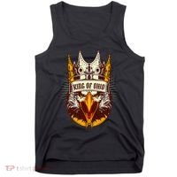 King Of Ohio Ironic Meme Brainrot Trendy Rizz Quote Tank Top thumb 0
