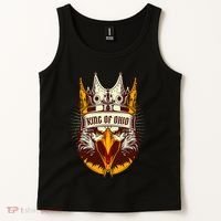 King Of Ohio Ironic Meme Brainrot Trendy Rizz Quote Tank Top thumb 2