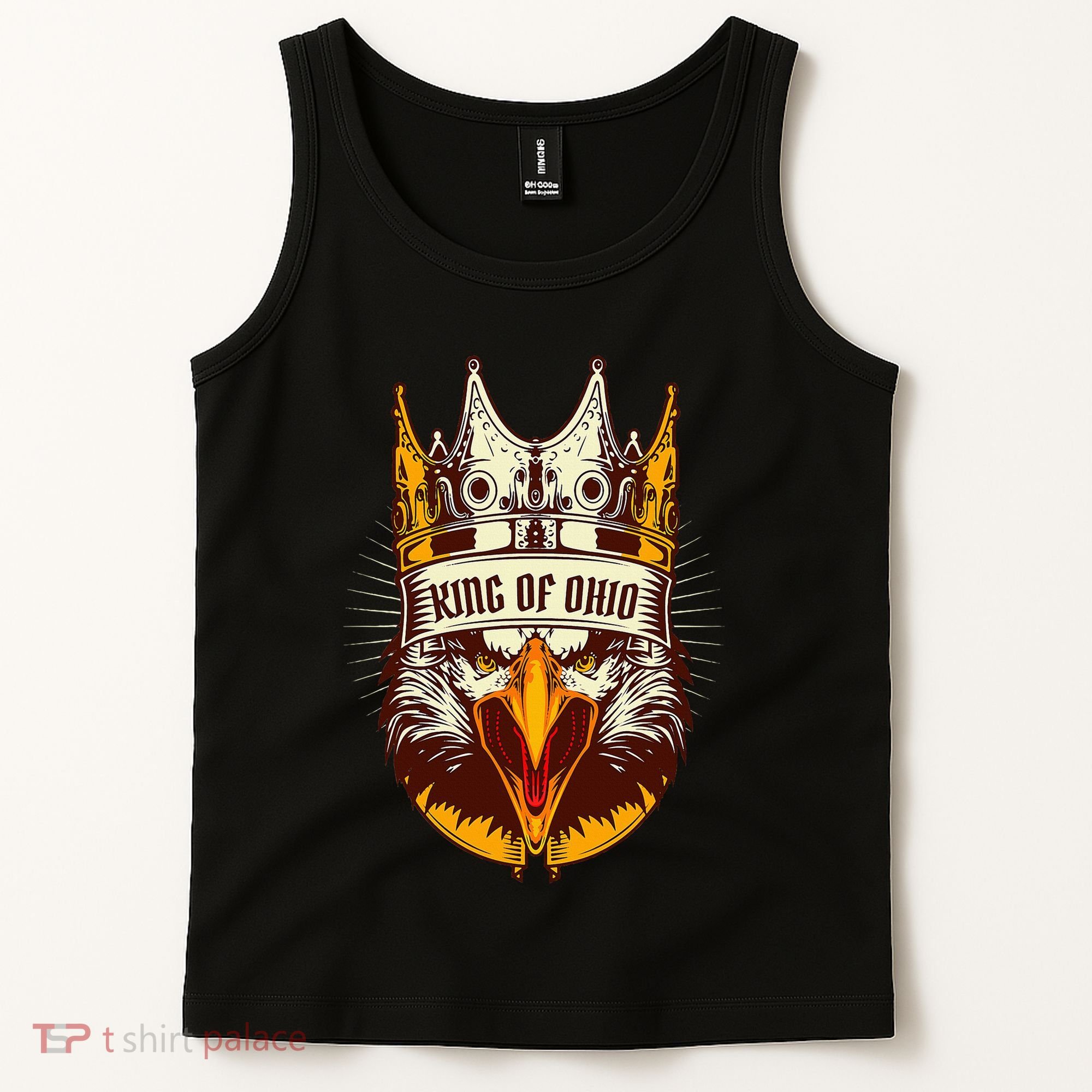 King Of Ohio Ironic Meme Brainrot Trendy Rizz Quote Tank Top