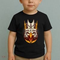 King Of Ohio Ironic Meme Brainrot Trendy Rizz Quote Toddler T-Shirt thumb 2