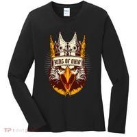 King Of Ohio Ironic Meme Brainrot Trendy Rizz Quote Women's Long Sleeve Shirt thumb 0