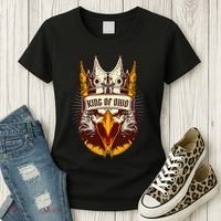 King Of Ohio Ironic Meme Brainrot Trendy Rizz Quote Women's T-Shirt thumb 3