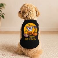 Koala On Pumpkin Witch Hat Pumpkin Face Halloween Koala Doggie Tank thumb 2