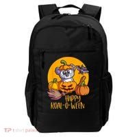 Koala On Pumpkin Witch Hat Pumpkin Face Halloween Koala Backpack thumb 0