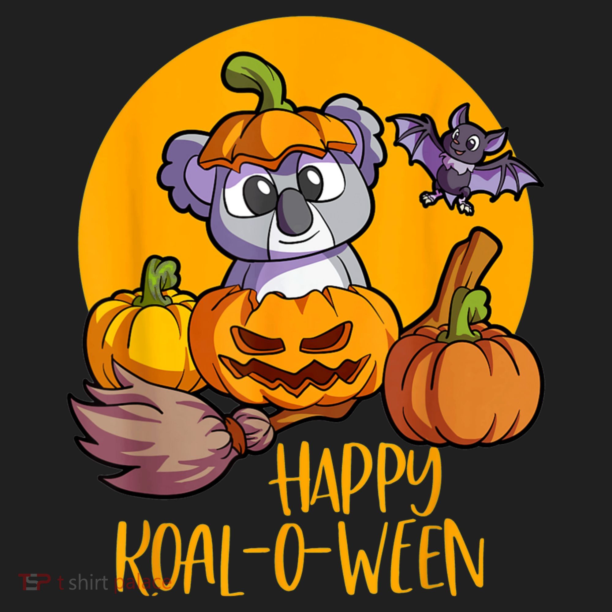 Koala On Pumpkin Witch Hat Pumpkin Face Halloween Koala Tumbler