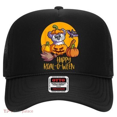 Koala On Pumpkin Witch Hat Pumpkin Face Halloween Koala Hat
