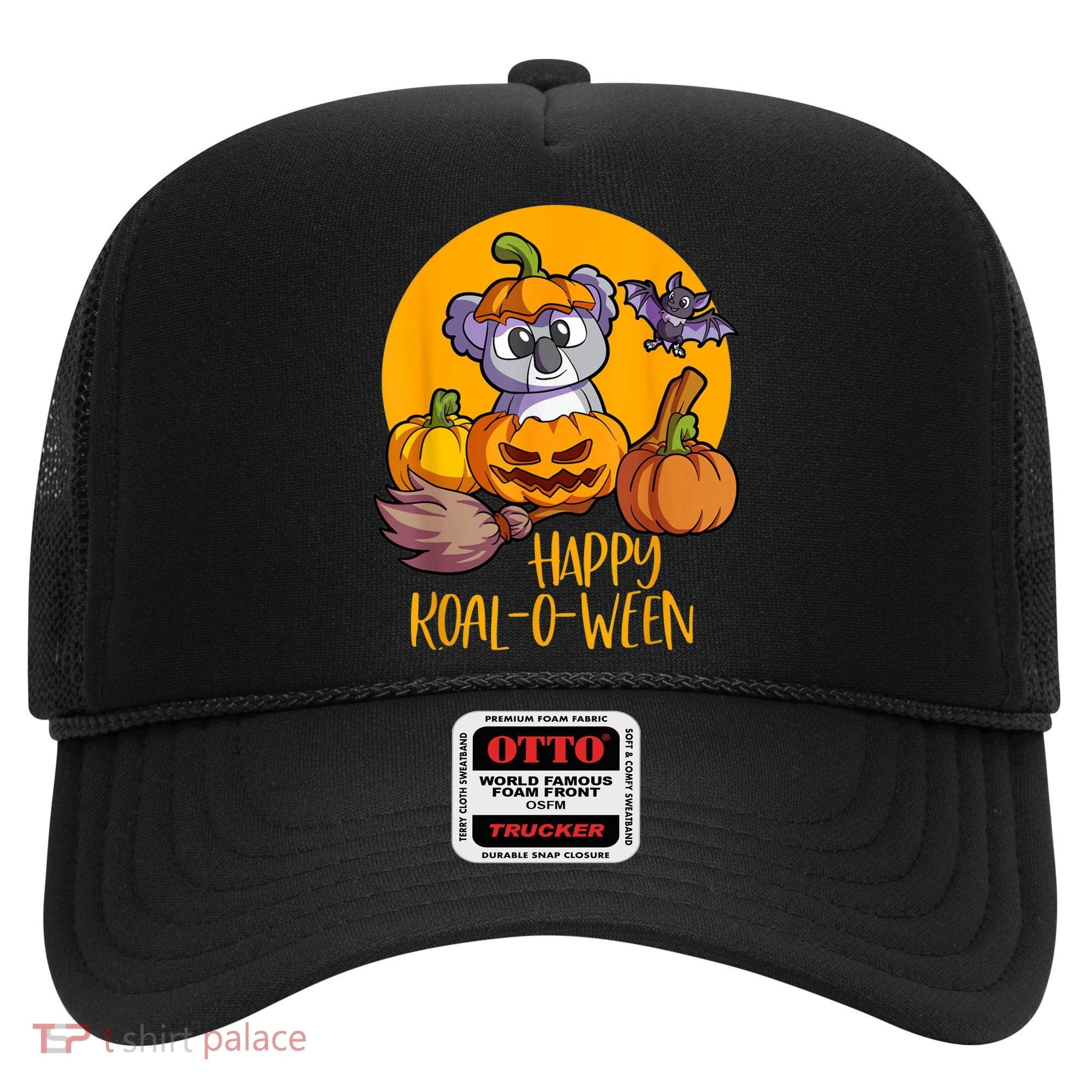 Koala On Pumpkin Witch Hat Pumpkin Face Halloween Koala Hat