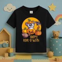 Koala On Pumpkin Witch Hat Pumpkin Face Halloween Koala Toddler T-Shirt thumb 3